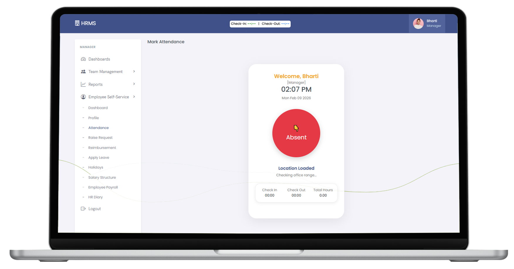 Attendance Dashboard Preview