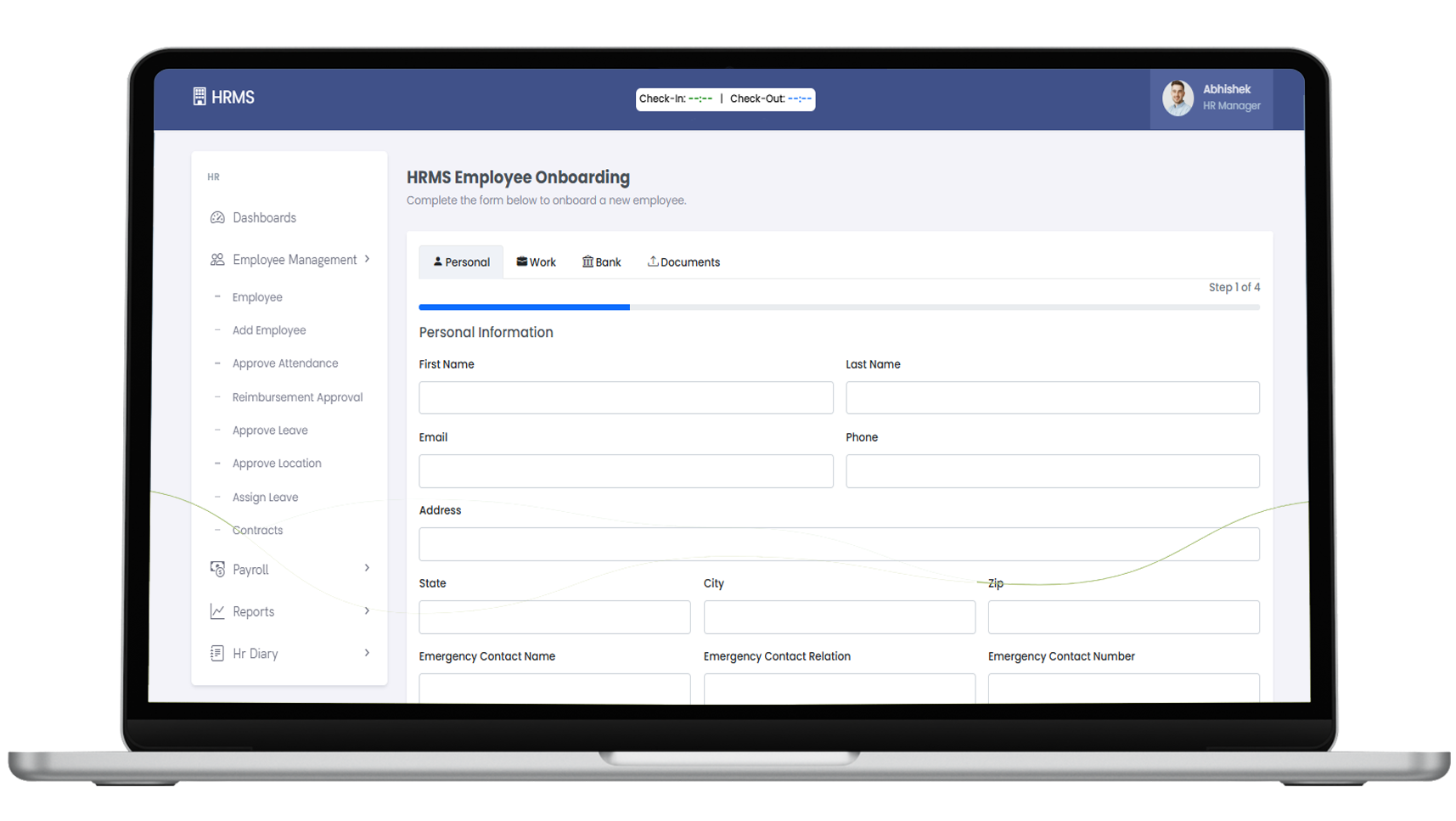 Employee Management Dashboard Preview